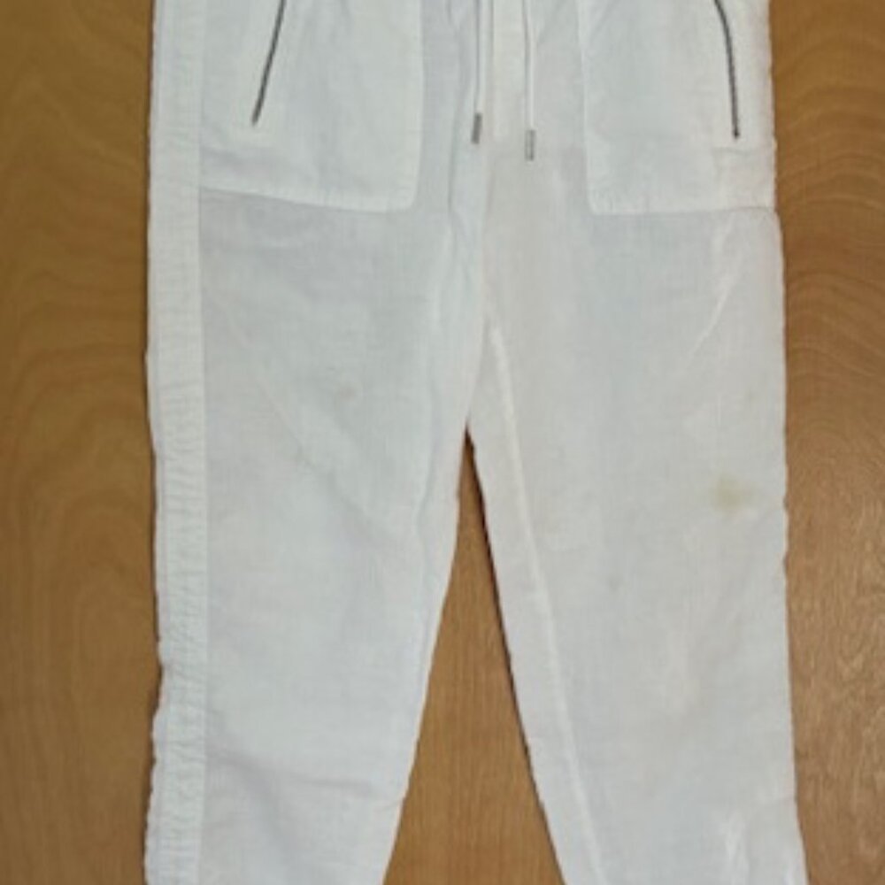 Athleta White Linen Pants - size 8